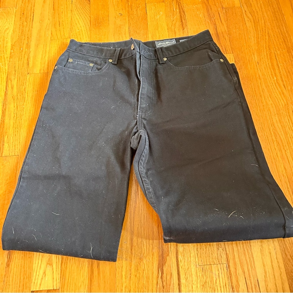 Eddie Bauer Men's Black Relaxed Jeans size 34x32